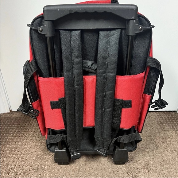 Coca Cola Bring On Summer Thrills Rolling Backpack Telescoping Handle travel - Picture 6 of 14